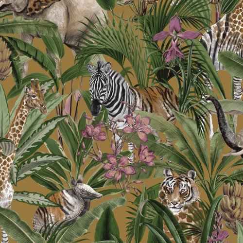 Holden Decor Serengeti Gilver Wallpaper 91313