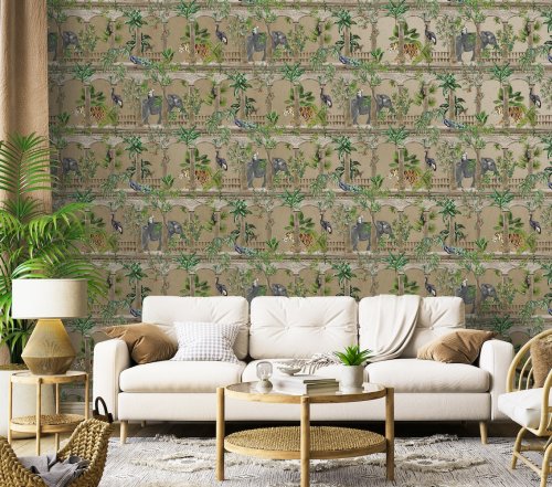 Holden Decor Petra Gold Wallpaper 91350