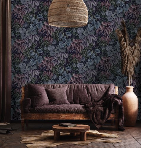 Holden Decor Cascading Garden Plum Wallpaper 91362