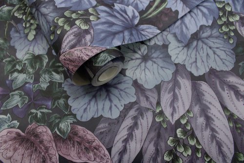 Holden Decor Cascading Garden Plum Wallpaper 91362