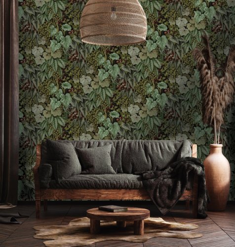 Holden Decor Cascading Garden Green Wallpaper 91363