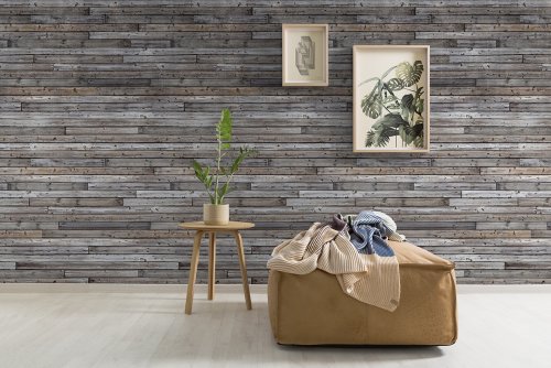 Grandeco Horizontal Wood Wall Mural