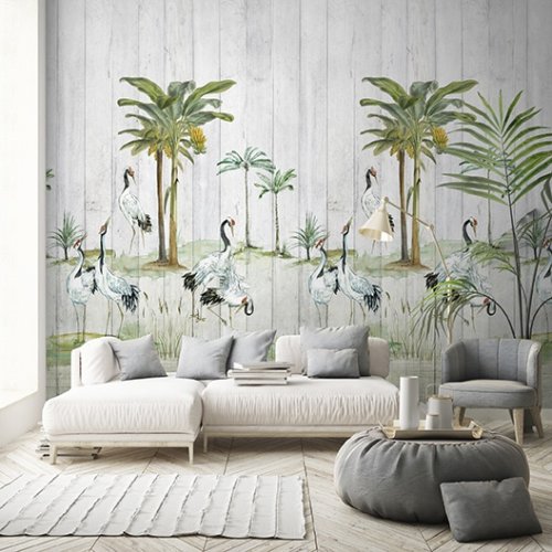 Grandeco Tropical Wood Wall Mural