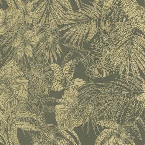 Grandeco Joelle Green Wallpaper A51302