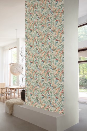Grandeco Arcadia Agnala Grey Wallpaper Room