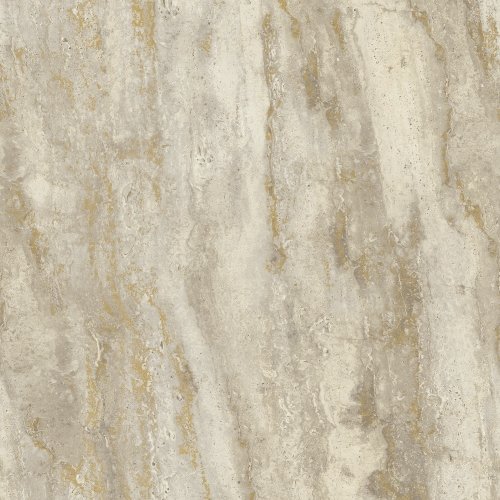 Stone Facade Neutral Wallpaper by Grandeco features soft beige tones with metallic gold accents for a refined, natural stone effect with a subtle shimmer.