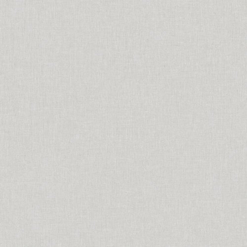 Caselio Linen Plain Light Grey Wallpaper 68529120