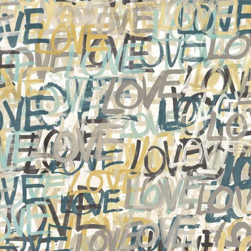 ohpopsi Love Scribble Polished Cement Wallpaper CEP50121W