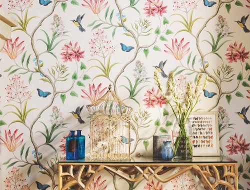 Sanderson Clementine Chintz Wallpaper