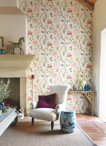 Sanderson Clementine Chintz Wallpaper