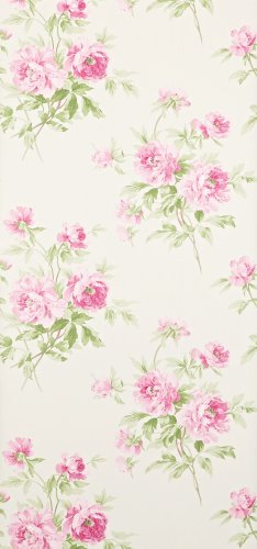 Sanderson Adele Raspberry and Ivory Wallpaper DCAVAD104