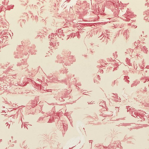 Sanderson Aesops Fables Pink Wallpaper DCAVAE101