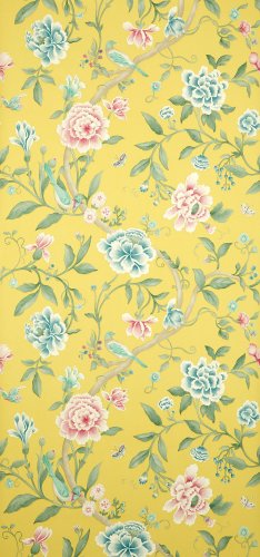 Sanderson Porcelain Garden Rose and Linden Wallpaper DCAVPO102