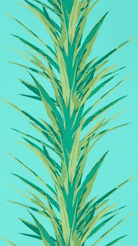 Sanderson Yucca Sky/Green Wallpaper