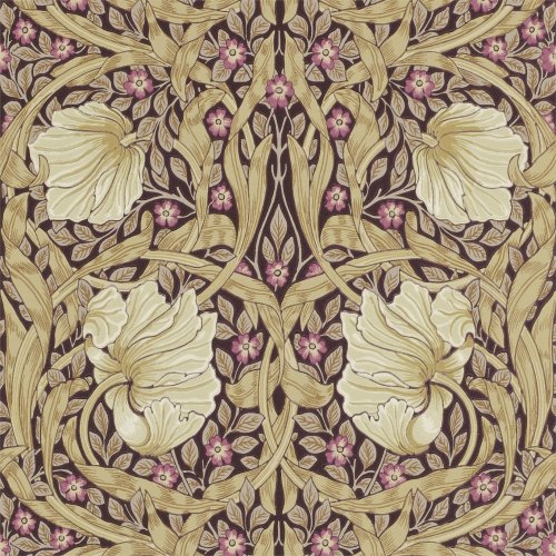 Morris & Co Pimpernel Fig & Sisal Wallpaper