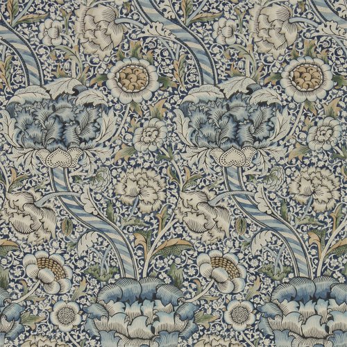 Morris & Co Wandle Blue & Stone Wallpaper