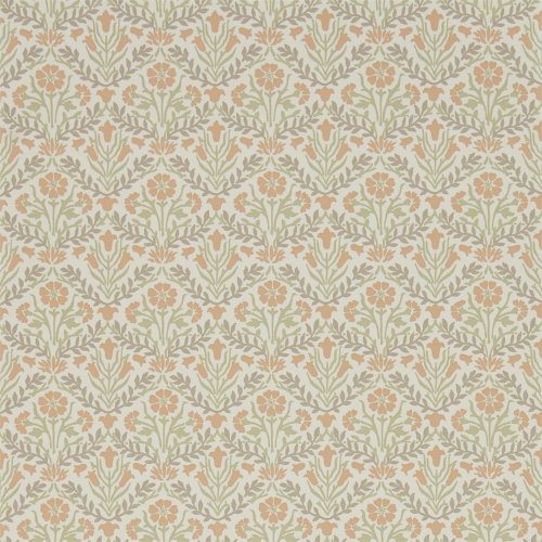 Morris & Co Bellflowers Saffron & Olive Wallpaper