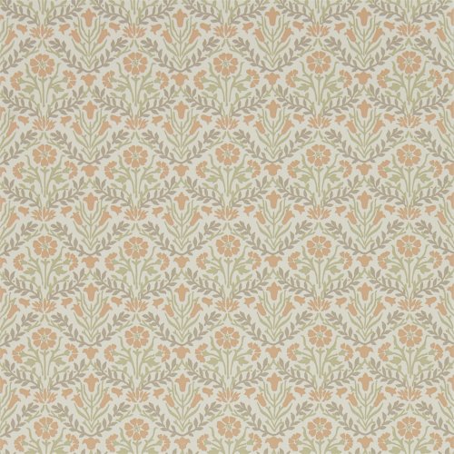 Morris & Co Bellflowers Saffron & Olive Wallpaper