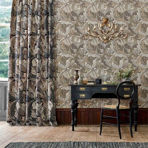 Morris & Co Acanthus Manilla & Stone Wallpaper Room