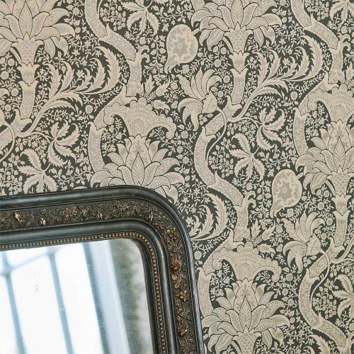 Morris & Co Indian Charcoal & Nickel Wallpaper