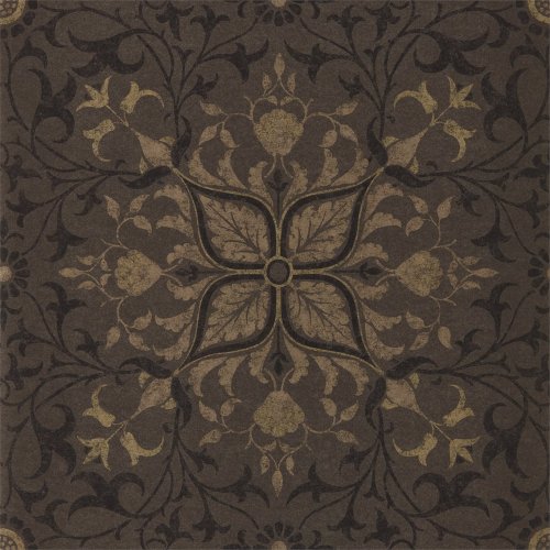 Morris &  Co Pure Net Ceiling Charcoal & Gold Wallpaper