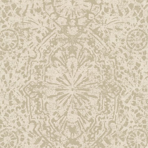 Grandeco Zareen Light Beige Wallpaper EE3103