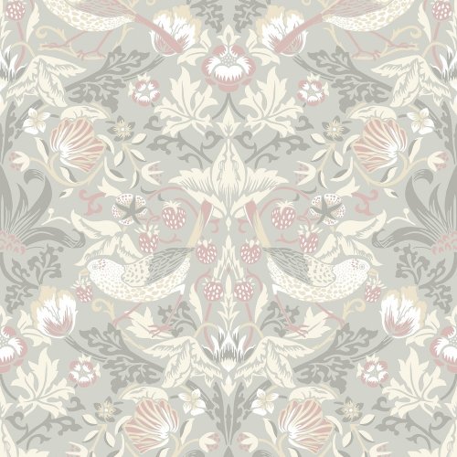 Galerie Fragaria Garden Grey/Taupe/White Wallpaper