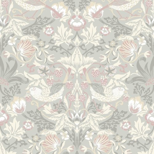 Galerie Fragaria Garden Grey/Taupe/White Wallpaper