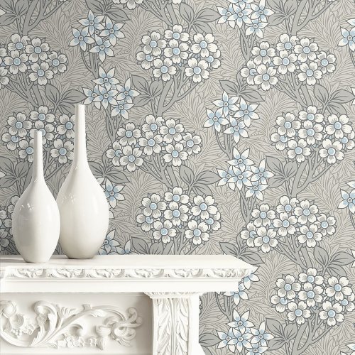 Galerie Floral Vine Taupe/Beige/White Wallpaper Room 2