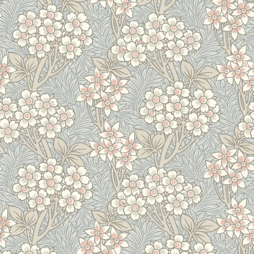 Galerie Floral Vine Pale Blue/Beige/White Wallpaper