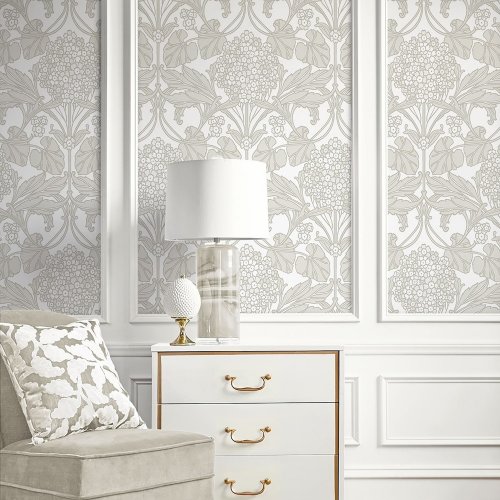 Galerie Floral Hydrangea Cream/Beige Wallpaper Room