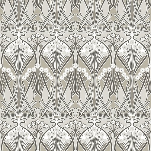 Galerie Dragonfly Damask Teal/Green/Mauve Wallpaper