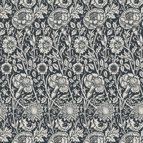 Galerie Tonal Floral Trail Black/White Wallpaper