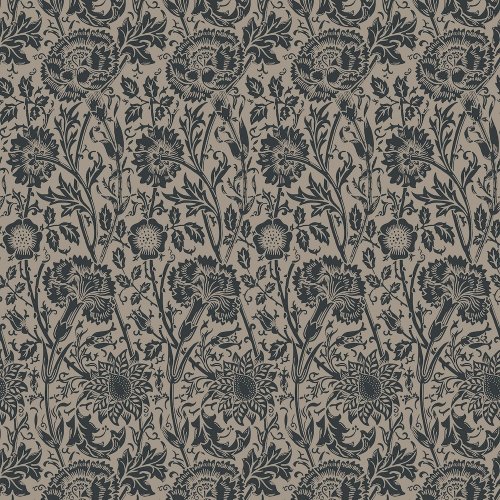 Galerie Tonal Floral Trail Black/Beige Wallpaper