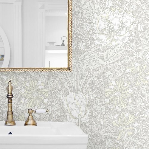 Galerie Ogee Flora Taupe/Cream Wallpaper Room 2