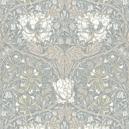 Galerie Ogee Flora Cream/Taupe/Light Green Wallpaper
