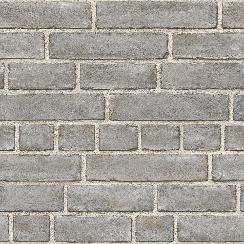 A Street Prints Brick Façade Dark Grey Wallpaper FD24050