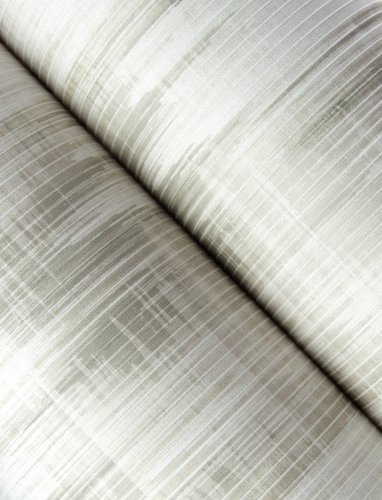 A roll of A Street Prints Marvel Stone & Grey Wallpaper displaying its modern blurred effect in stone and grey shades