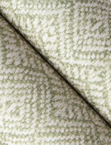 A Street Prints Gallivant Green & Natural Wallpaper highlighting its intricate woven-texture effect.