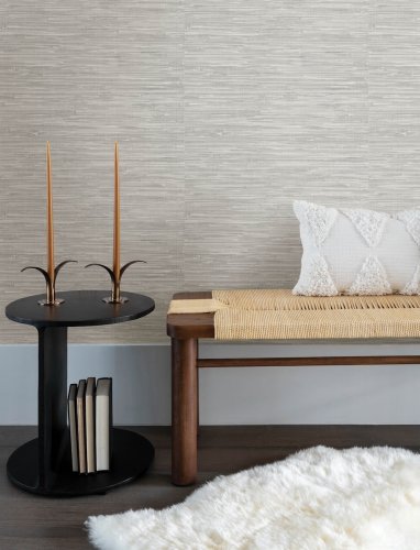 A Street Prints Exhale Grey Wallpaper with a subtle textured background, perfect for stylish interiors.