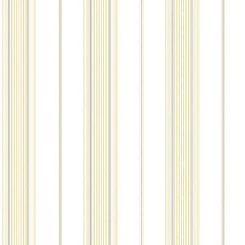 Galerie Slim Stripe Yellow / Grey / Silver Wallpaper