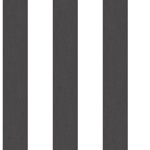 Galerie Surface Stripe Black Wallpaper