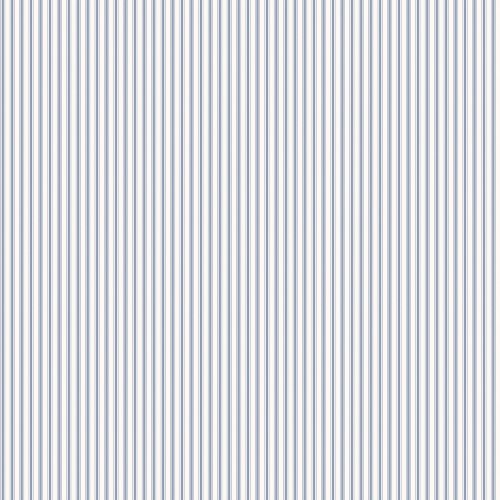Galerie Ticking Stripe Dark Blue Wallpaper