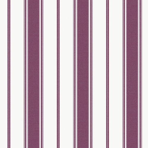 Galerie Heritage Stripe Plum Wallpaper