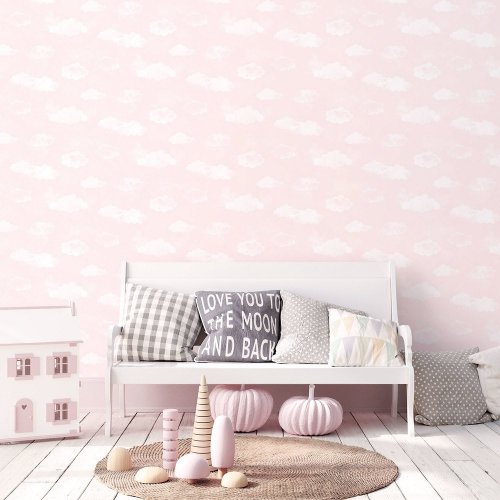 Galerie Cloud Pink Wallpaper Room