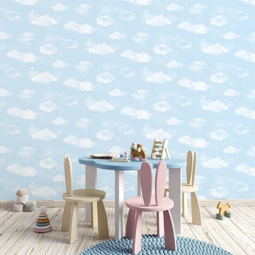 Galerie Cloud Sky Blue Wallpaper Blue