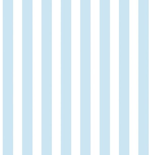 Galerie Regency Stripe Sky Blue Wallpaper