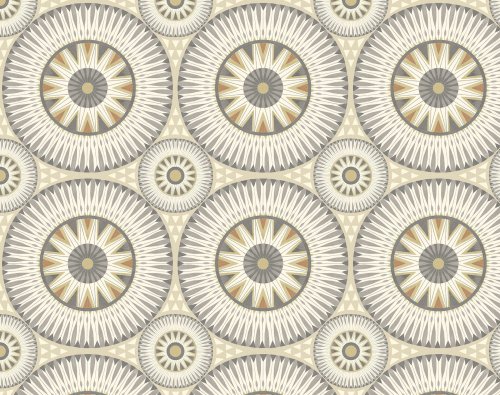 ohpopsi Large Eclipse Coffee & Olive Wallpaper GRA50124W