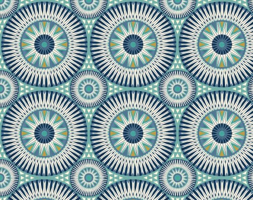 ohpopsi Large Eclipse Denim & Flax Wallpaper GRA50127W