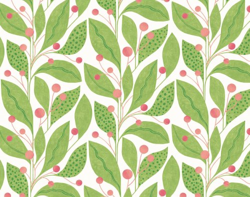 ohpopsi Berry Dot Pear & Peach Wallpaper GRA50135W